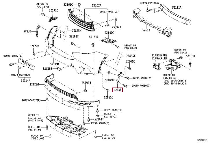 Купить Toyota 52536-0E030 по низкой цене в Украине!