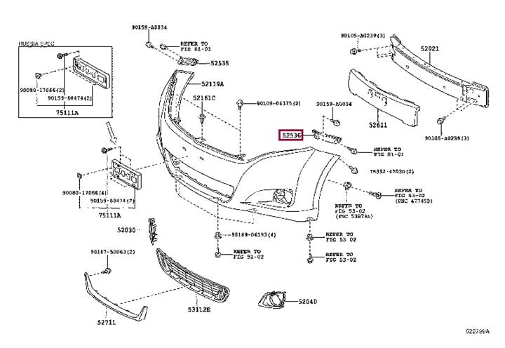 Купить Toyota 52536-0T010 по низкой цене в Украине!