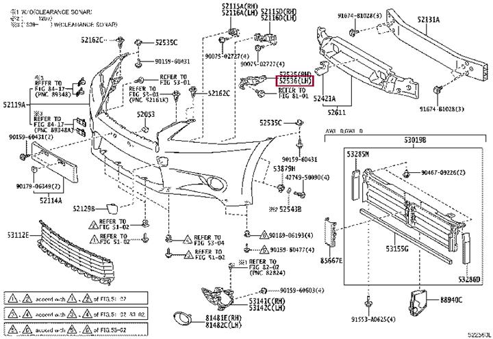 5253630220 Toyota Кронштейн бампера