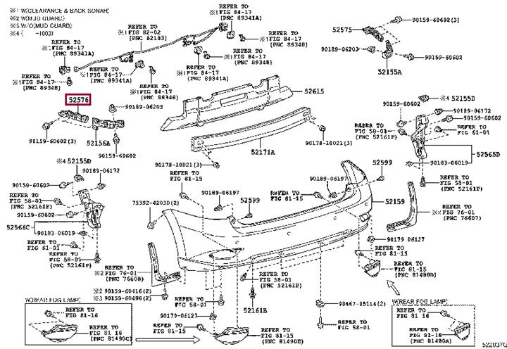 Toyota 52576-48040 Кронштейн бампера 5257648040: Отличная цена - Купить в Украине на EXIST.UA! 5257648040 Toyota Кронштейн бампера