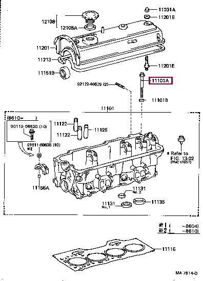 Toyota 90105-09002 Болт головки блока цилиндров (ГБЦ) 9010509002: Отличная цена - Купить в Украине на EXIST.UA! 9010509002 Toyota Болт головки блока цилиндров (ГБЦ)