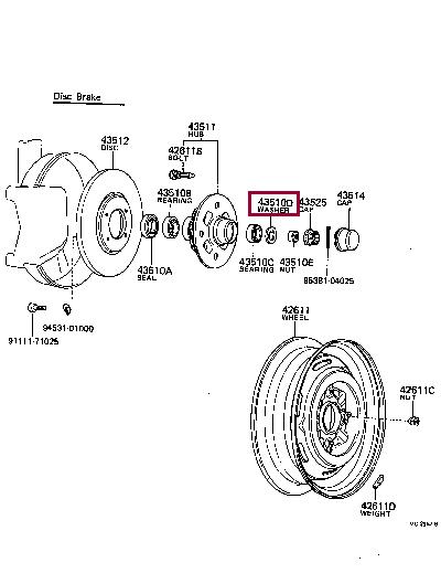 9021420005 Toyota Шайба плоская