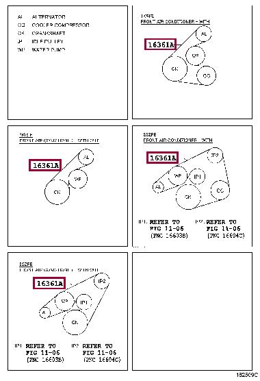 Toyota 90916-02715 Поликлиновый ремень 9091602715: Отличная цена - Купить в Украине на EXIST.UA! 9091602715 Toyota Поликлиновый ремень