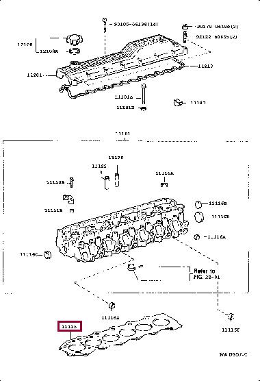 111151701005 Toyota Прокладка ГБЦ