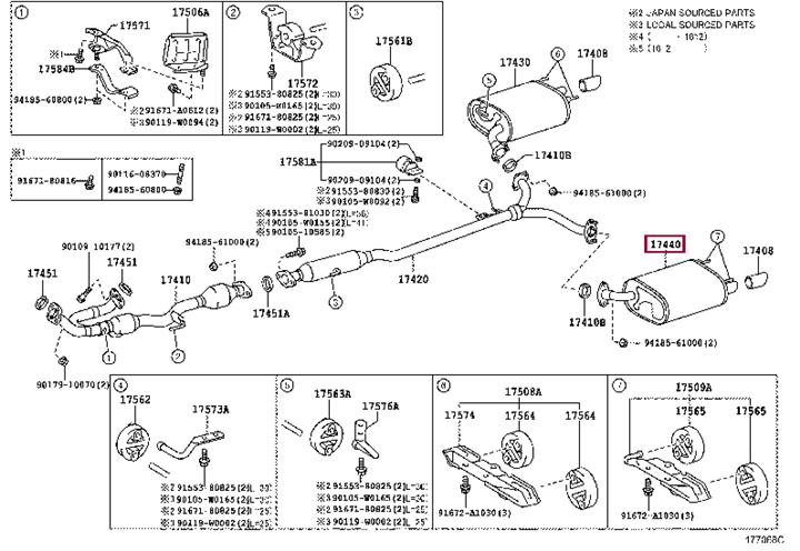 1744031070 Toyota Глушитель