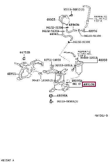 Компрессор пневмоподвески Toyota 48910-60021
