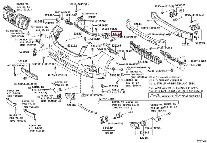 5210360270 Toyota Кронштейн бампера