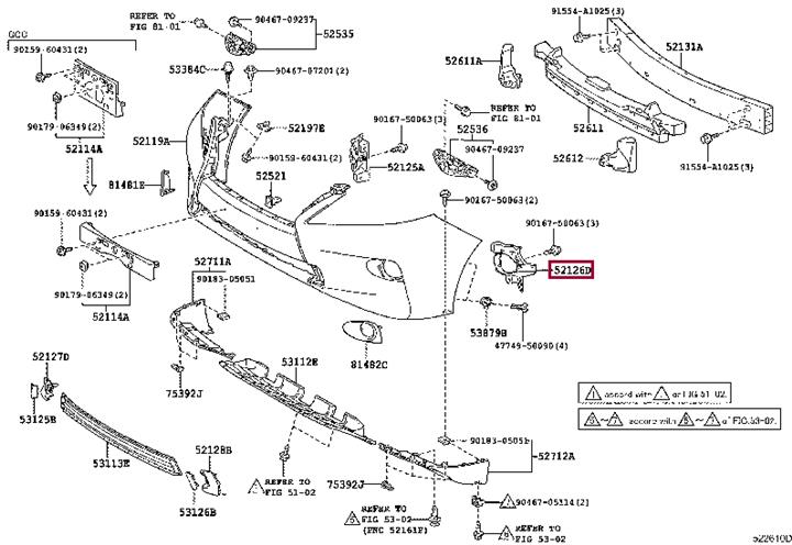 Toyota 52126-48060 Автозапчастина 5212648060: Приваблива ціна - Купити в Україні на EXIST.UA! 5212648060 Toyota Автозапчастина