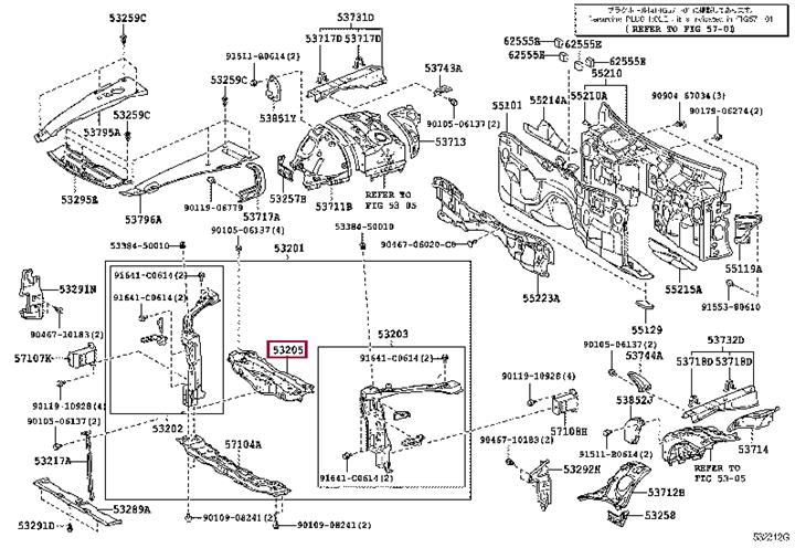 5321650060 Toyota Кронштейн панелі радіатора