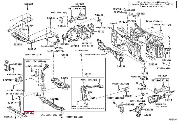 5328950061 Toyota Дефлектор радиатора