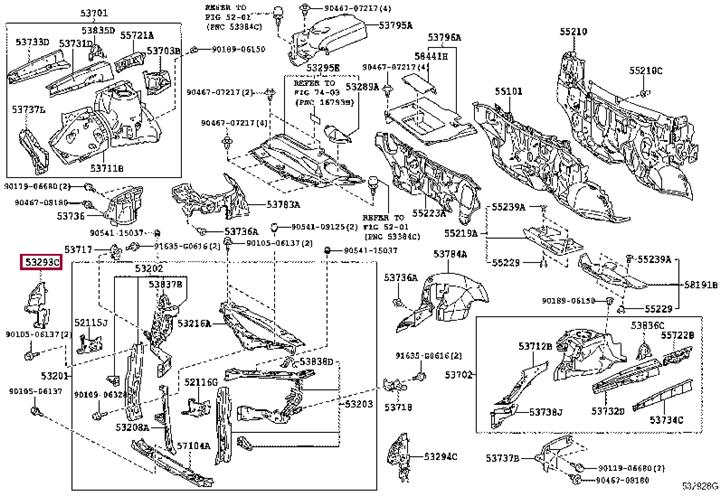5329348080 Toyota Дефлектор радиатора