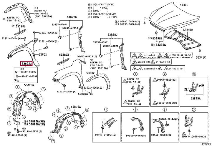 5389342020 Toyota Клипса