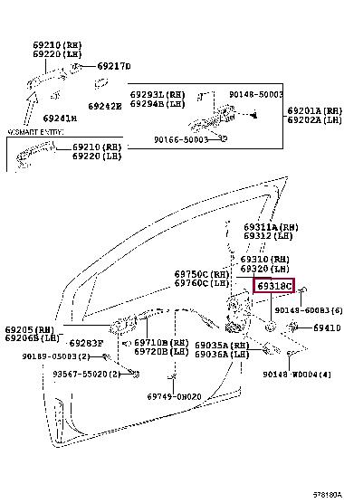 Купить Toyota 6931851010 – отличная цена на EXIST.UA!