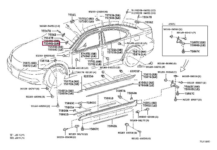 7554630100 Toyota Клипса