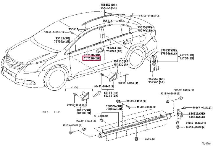 Купить Toyota 75712-05020 по низкой цене в Украине!