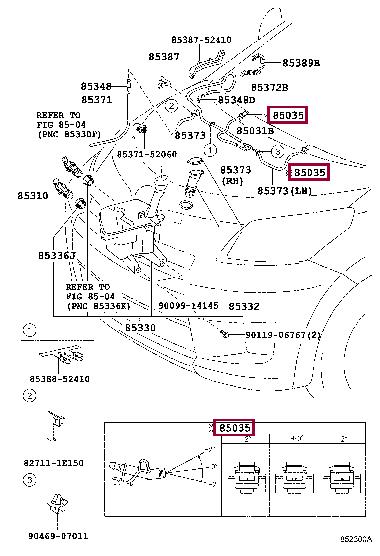 8538112320 Toyota Форсунка омывателя стекла