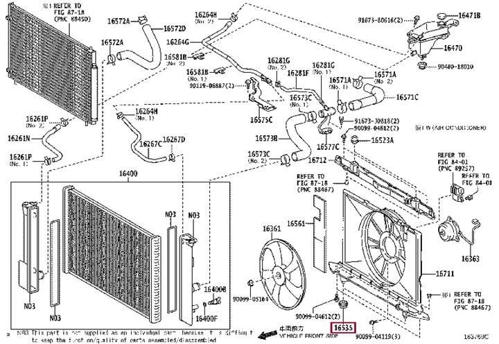 1653574230 Toyota Кронштейн радиатора