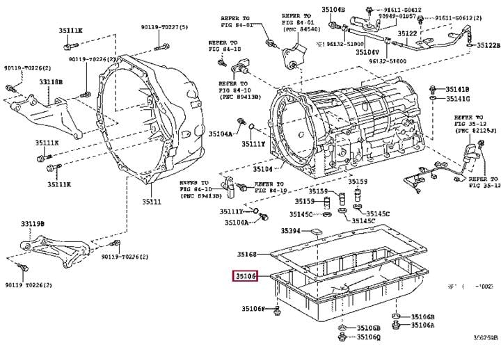 3510660180 Toyota Поддон масляный двигателя