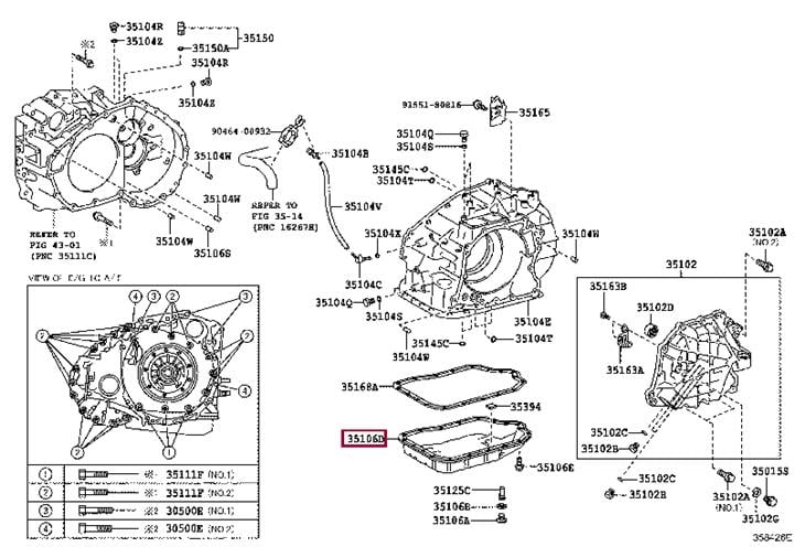 3510673010 Toyota Поддон масляный двигателя