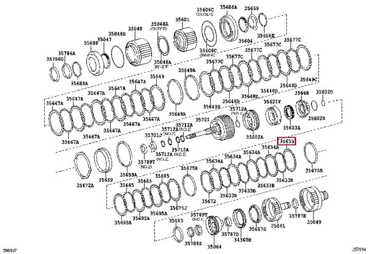 3563560030 Toyota Фланец