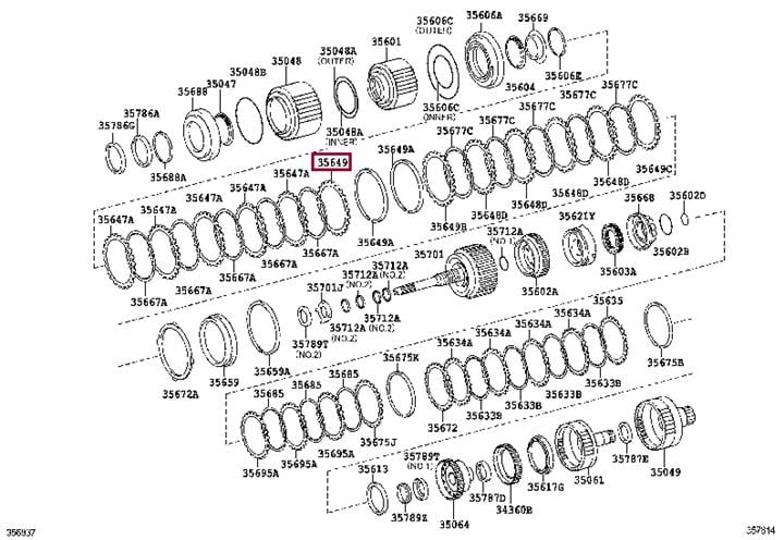 3564960090 Toyota Фланец