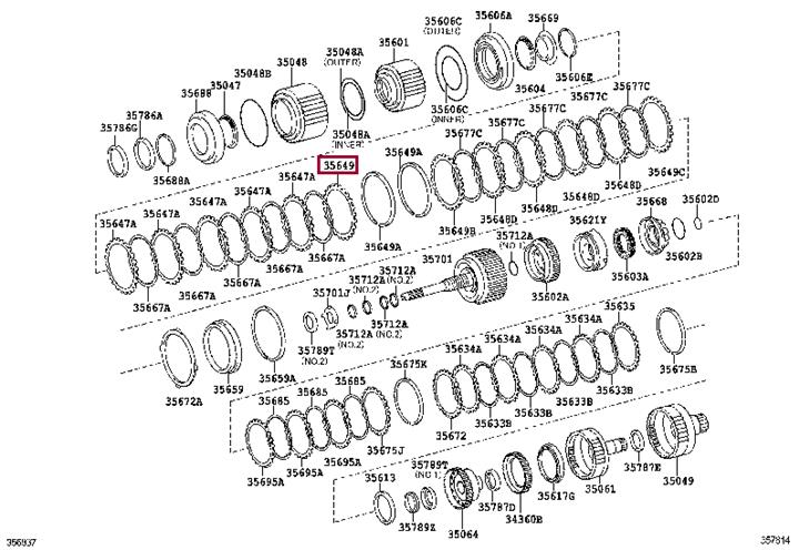 3564960110 Toyota Фланец