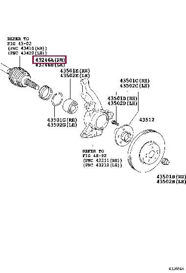 4324673010 Toyota Сальник