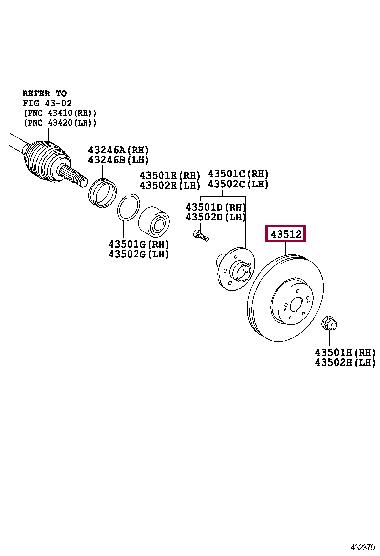Купить Toyota 43512-06150 по низкой цене в Украине!