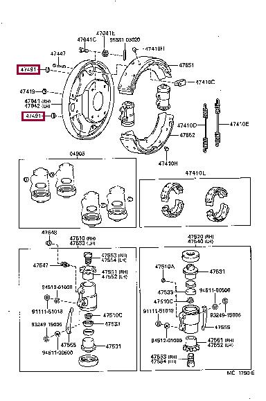 4749136020 Toyota Заглушка