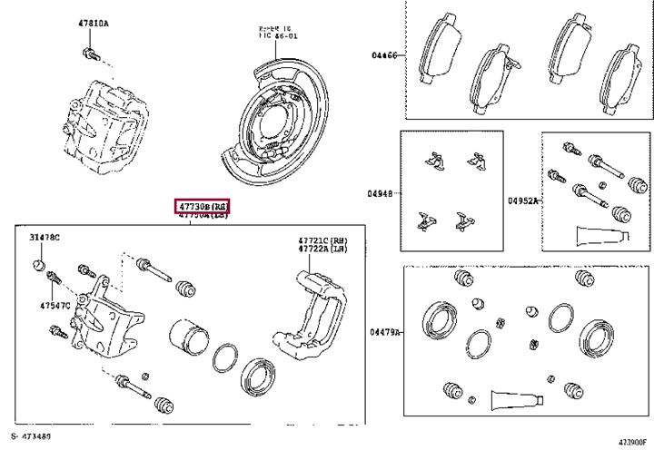 Toyota 47730-05071 Супорт гальмівний 4773005071: Купити в Україні - Добра ціна на EXIST.UA!