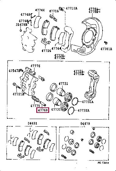Купить Toyota 47769-28020 по низкой цене в Украине!