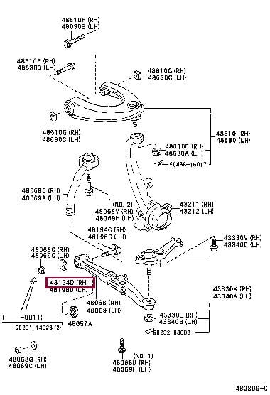 4819850011 Toyota Шайба эксцентриковая