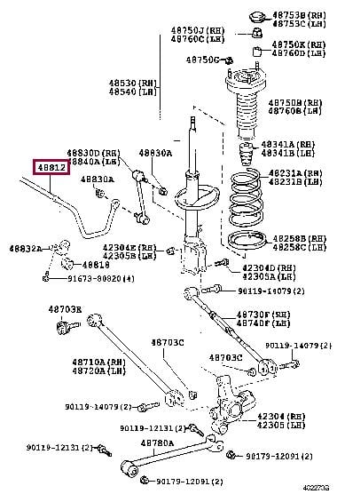 Стабилизатор задний Toyota 4881233250 - отзывы