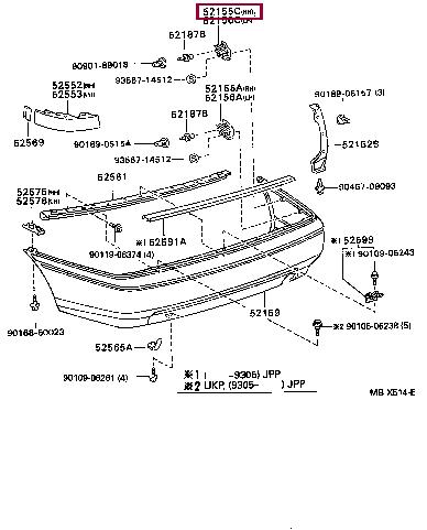 Toyota 52155-20280 Кронштейн бампера 5215520280: Отличная цена - Купить в Украине на EXIST.UA! 5215520280 Toyota Кронштейн бампера