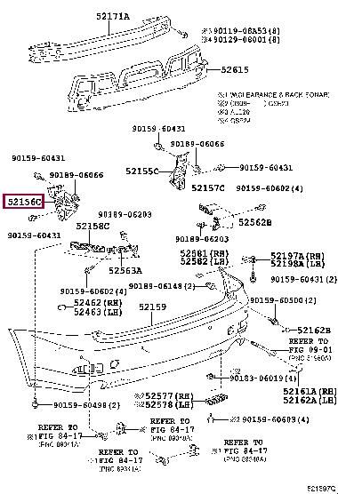 5215653010 Toyota Кронштейн бампера