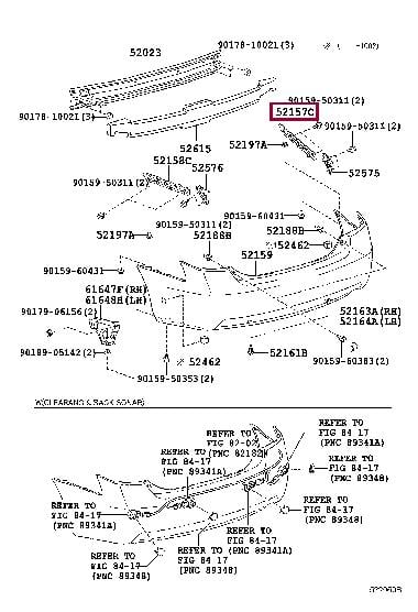 Toyota 52157-33010 Кронштейн бампера 5215733010: Отличная цена - Купить в Украине на EXIST.UA! 5215733010 Toyota Кронштейн бампера