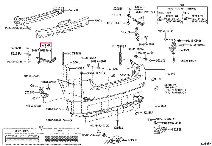 5215830110 Toyota Упор бампера