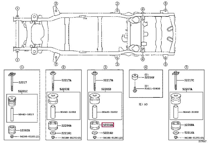 Купить Toyota 52206-60050 по низкой цене в Украине!