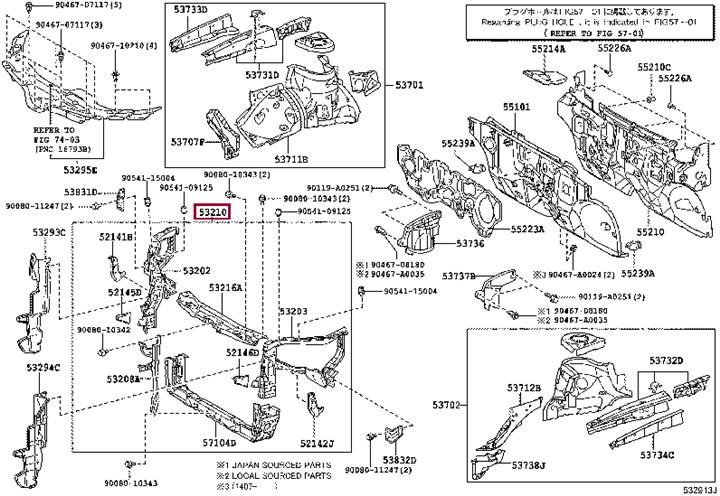 Купить Toyota 53210-0T012 по низкой цене в Украине!