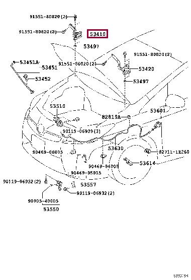 Купить Toyota 53410-47070 по низкой цене в Украине!