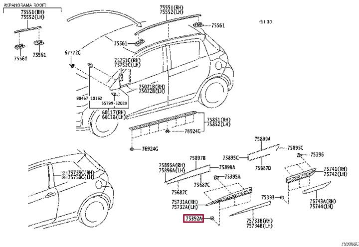Toyota 62955-50010 Кліпса 6295550010: Приваблива ціна - Купити в Україні на EXIST.UA! 6295550010 Toyota Кліпса