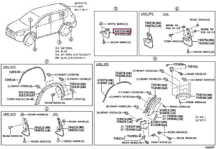 Брызговик Toyota 65631-42010