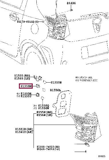 Патрон лампочки Toyota 81515-42050