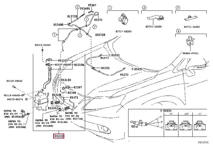 8535548030 Toyota Бачок омывателя