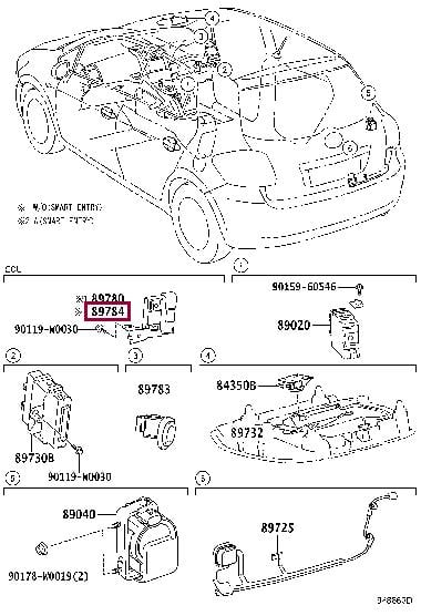 8978402020 Toyota Петля капота