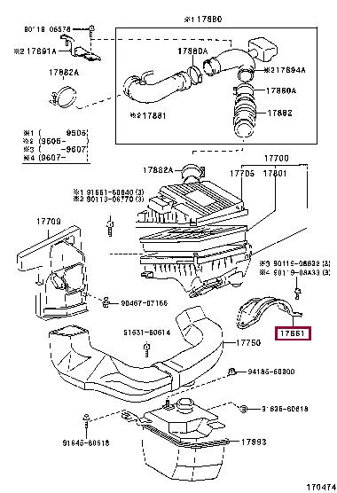 Toyota 90119-08A33 Болт 9011908A33: Приваблива ціна - Купити в Україні на EXIST.UA! 9011908A33 Toyota Болт