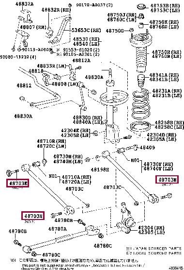 Toyota 90119-A0015 Болт развальный 90119A0015: Отличная цена - Купить в Украине на EXIST.UA! 90119A0015 Toyota Болт развальный