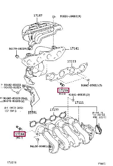 Шпилька Toyota 90126-08026