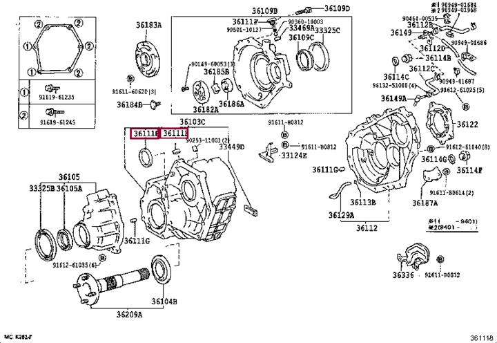 9031016001 Toyota Сальник раздаточной коробки