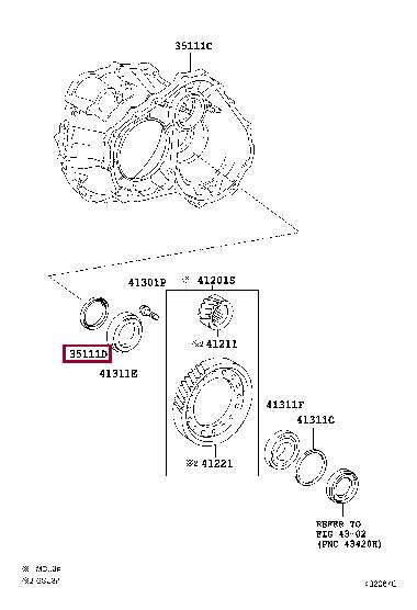 Toyota 90311-62006 Сальник раздаточной коробки 9031162006: Отличная цена - Купить в Украине на EXIST.UA! 9031162006 Toyota Сальник раздаточной коробки